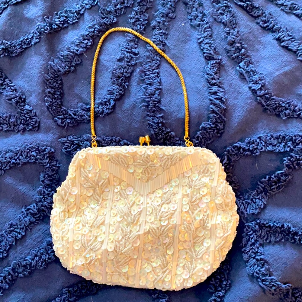 Perfect beaded bridal clutch
